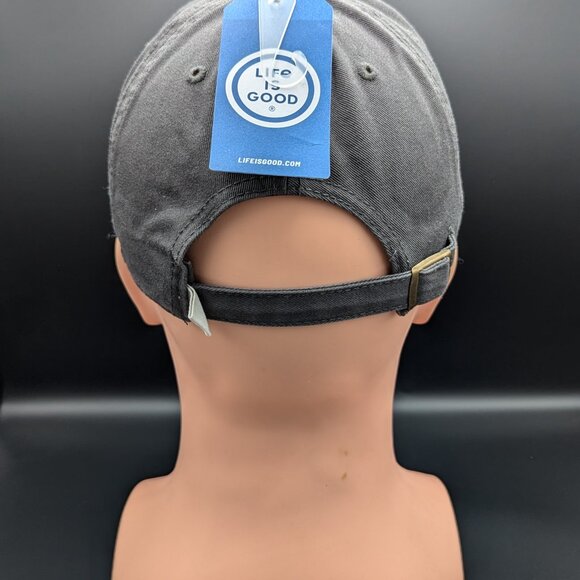 Life is Good. Tattered Chill Cap Americana Dog-Slate Gray - Picture 9 of 13